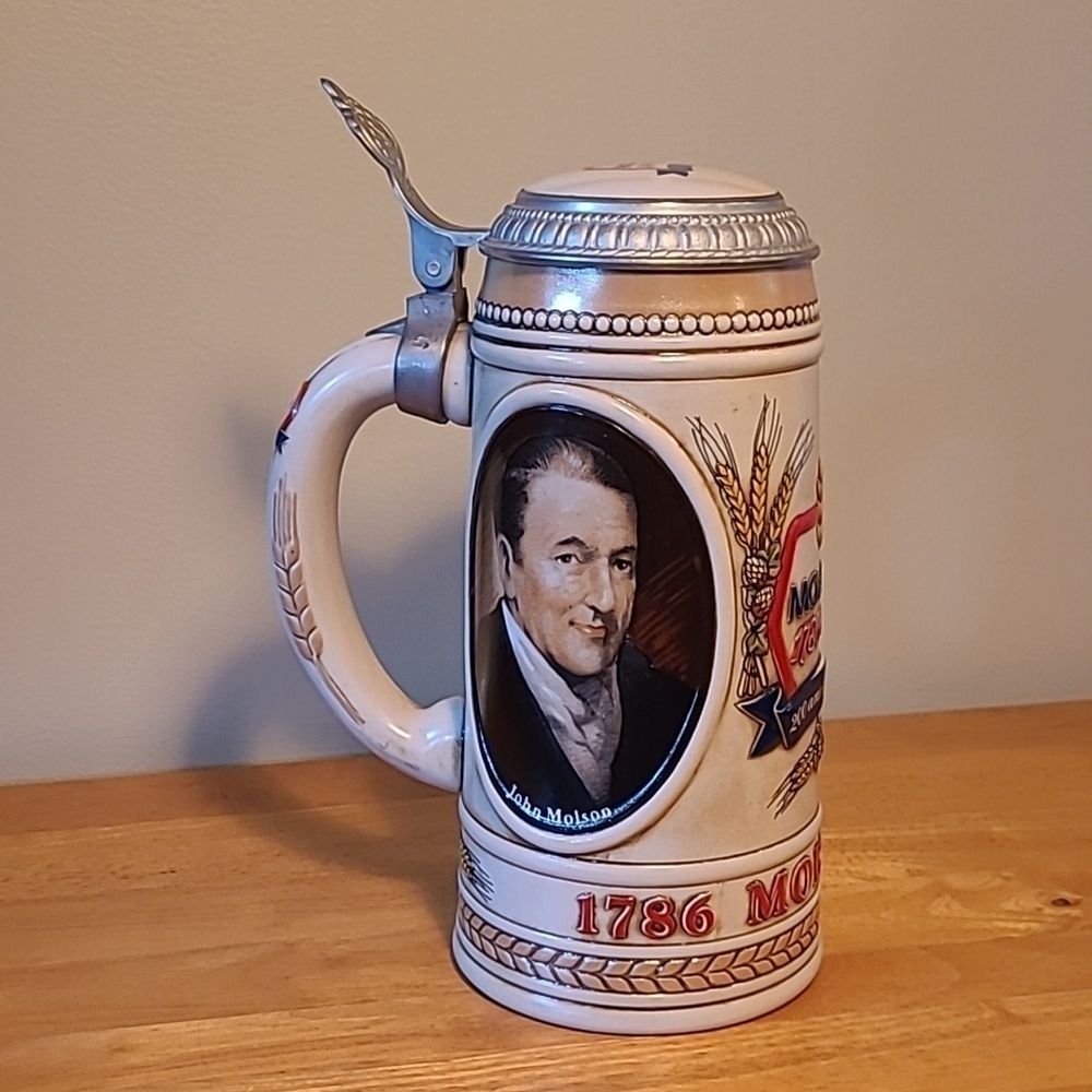 MOLSON BREWERY Vintage Numbered Limited Edition 200th Anniversary Stein Tankard